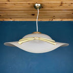 Murano pendant lamp woman's wide-brim-hat Italy 1970s Mid-century italian lighting