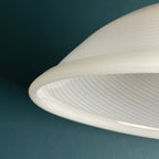 Vintage Swirl Murano Glass Pendant Lamp: 1980s Italian Mid-Century Lighting