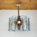 Mid-Century AV Mazzega Murano Glass Chandelier: Italian Space Age Lighting