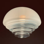 Vintage Mazzega Murano Glass Pendant Lamp: 1970s Italian Space Age Lighting
