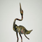 Vintage metal Brutalist sculpture Bird by Salvino Marsura, Italy 1950s, Mid-century Modern