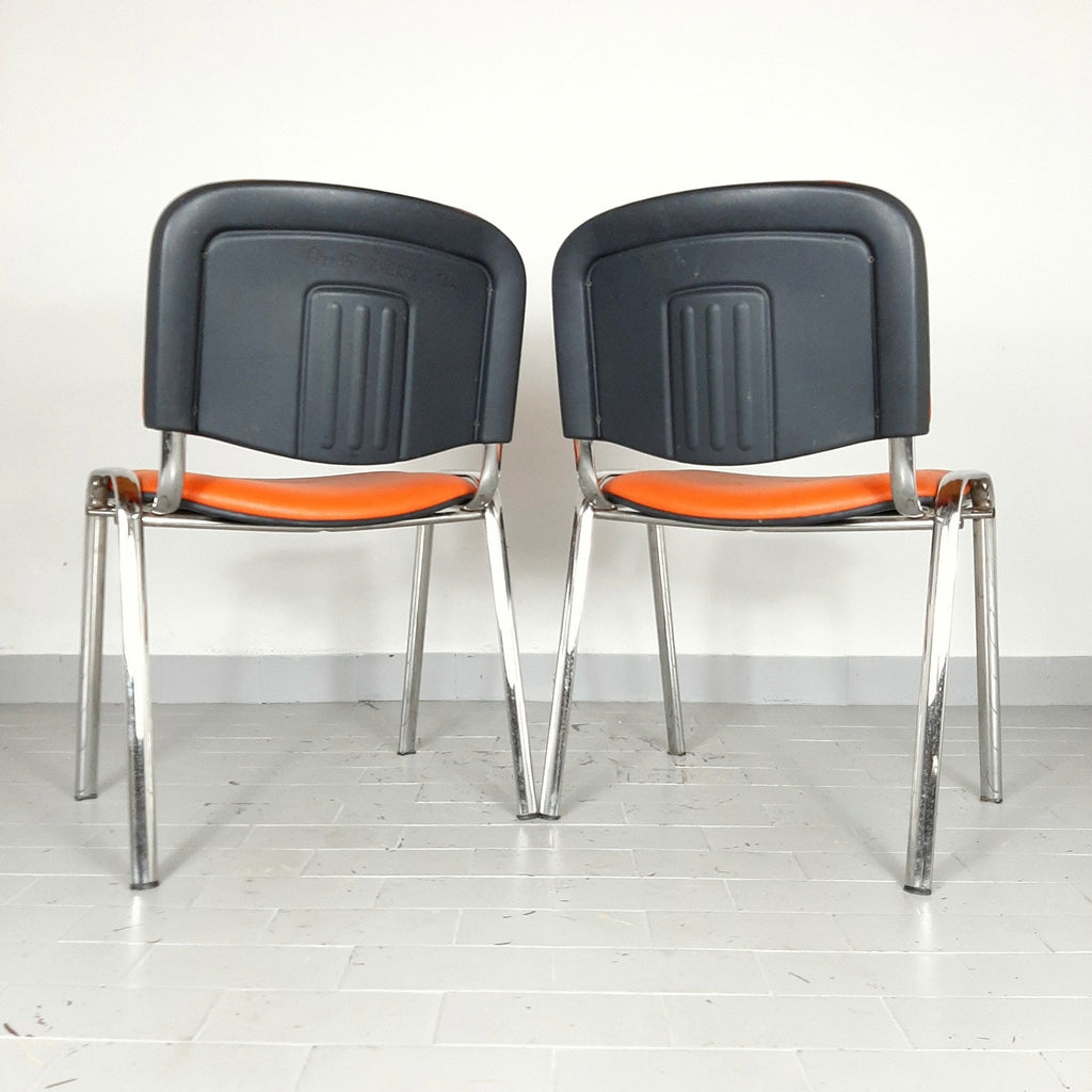 Retro office chair Yugoslavia '80s Orange desk chair
