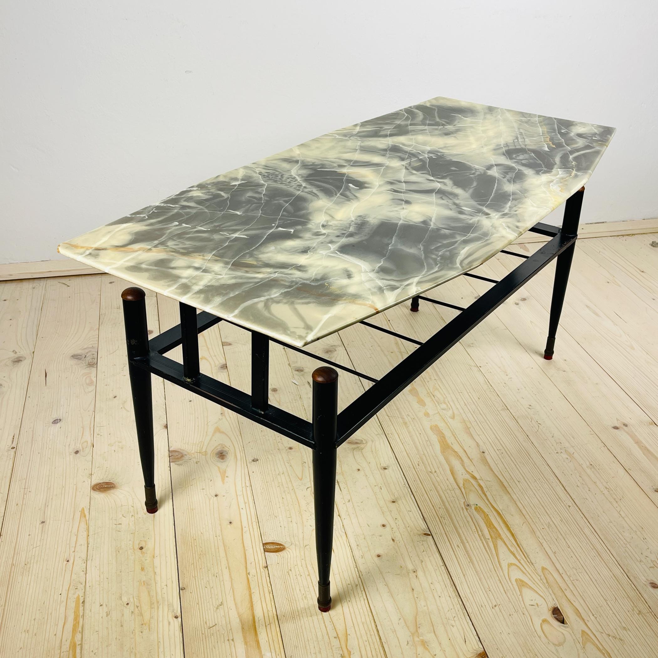 Vintage coffee table Italy 1950s Art deco Mid-century Italian Modern
