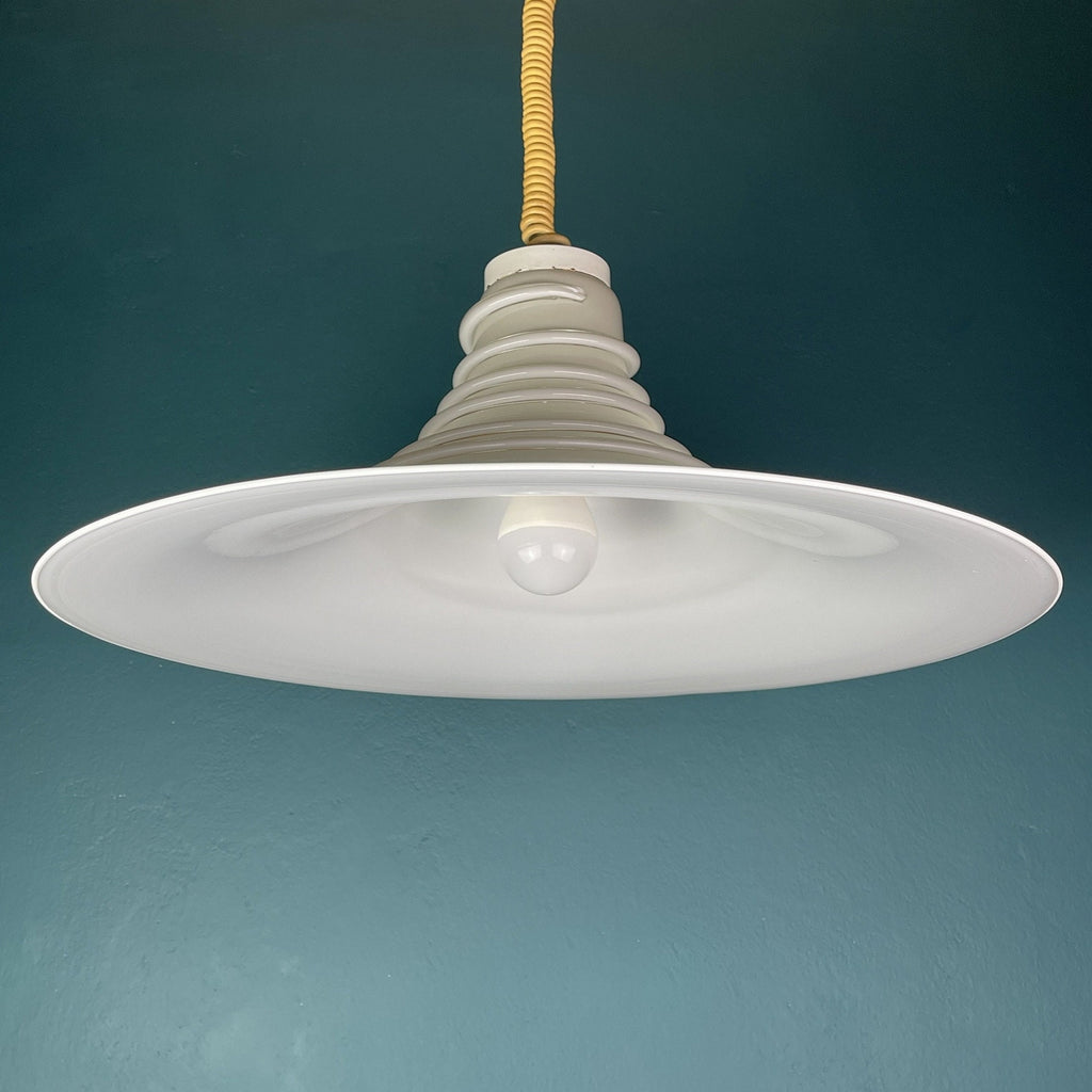Mid-century murano pendant lamp Italy 1970s Space age Retro lighting