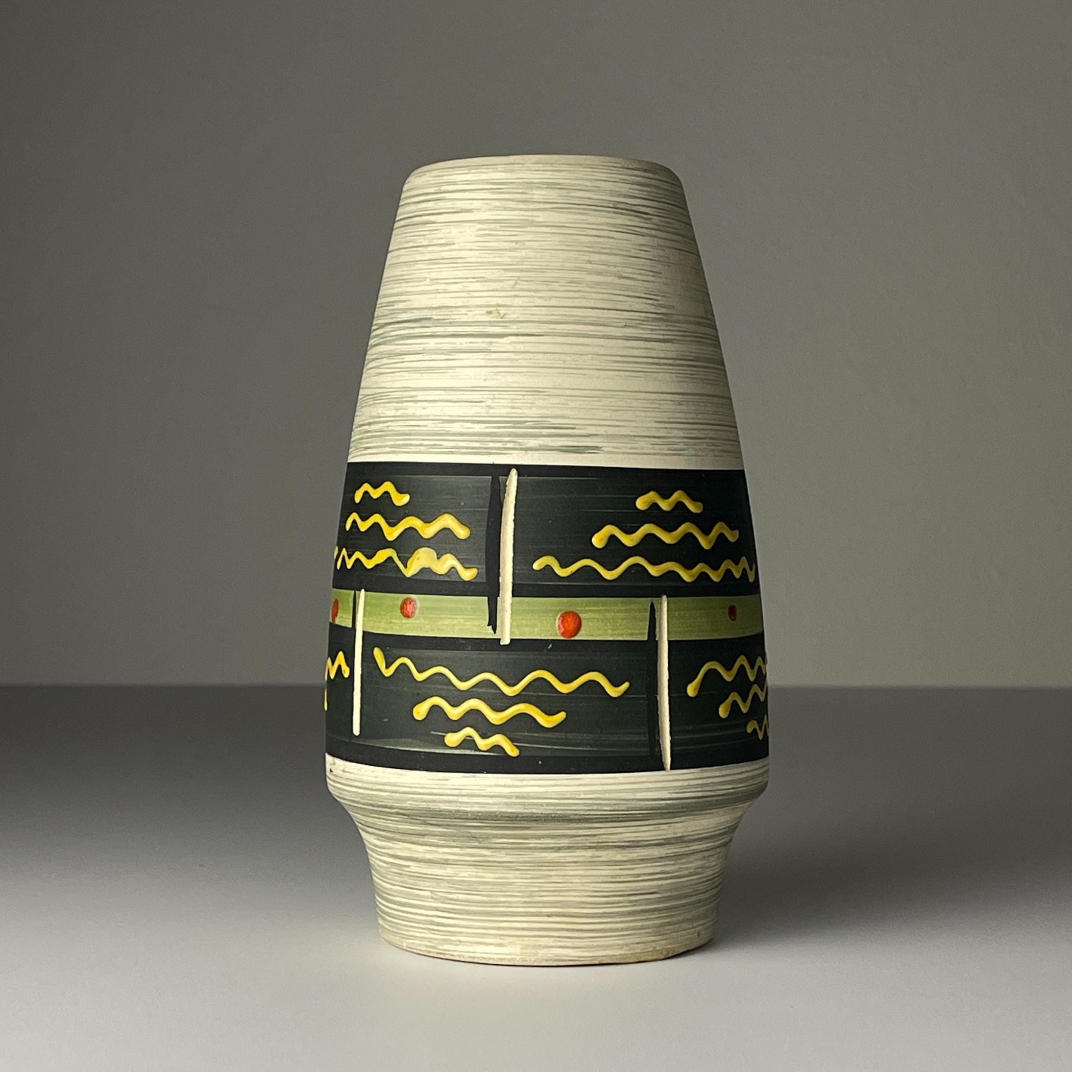 Mid-century ceramic vase by Bay Keramik, West Germany, 1960s, Vintage home decor