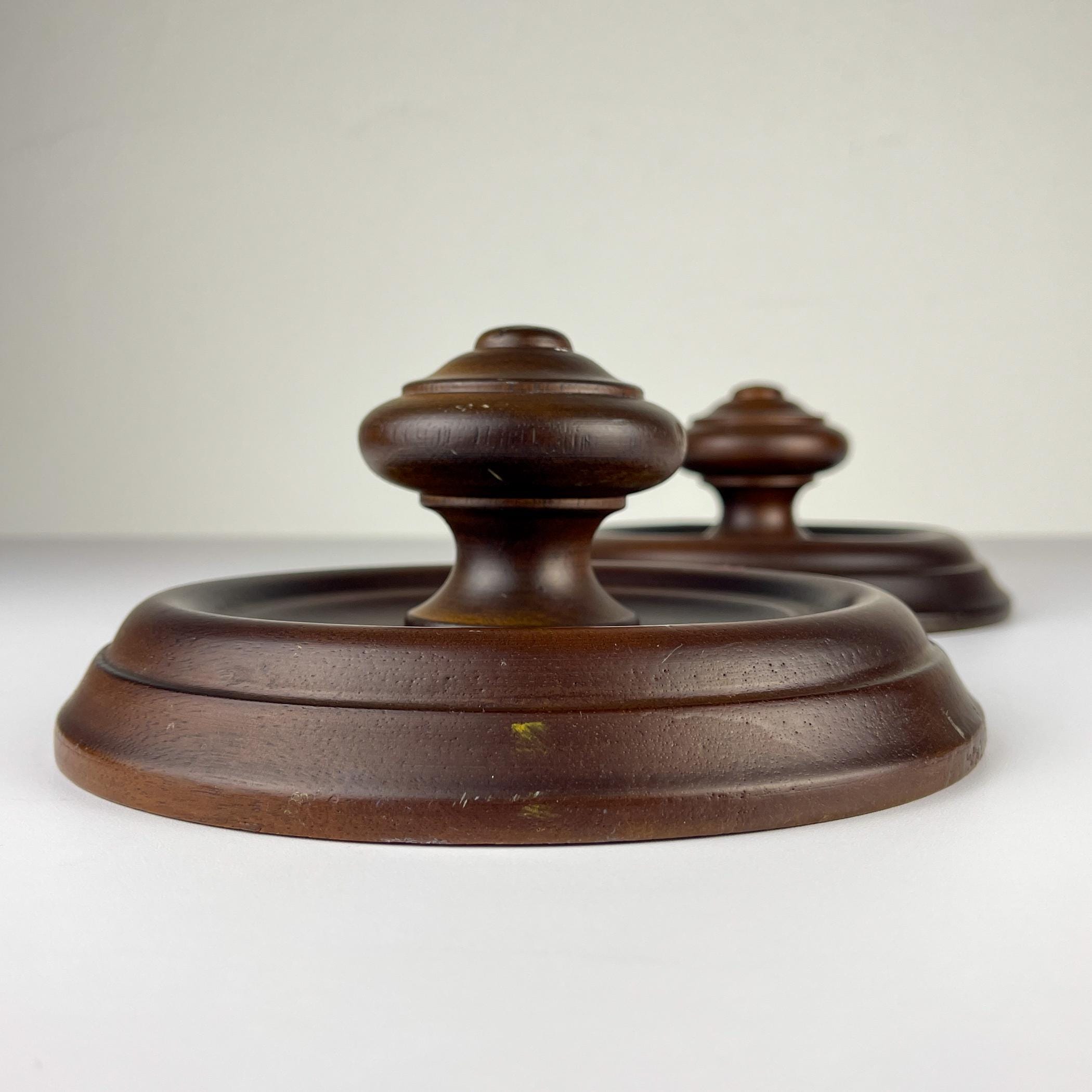 Vintage wooden hanger Art Deco, Italy, 1950s, Set of 2, Vintage home decor