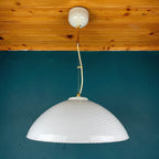 Vintage Swirl Murano Glass Pendant Lamp - 1970s Italian Lighting