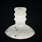 White murano pendant lamp by Carlo Nason for Mazzega, Italy 1960s