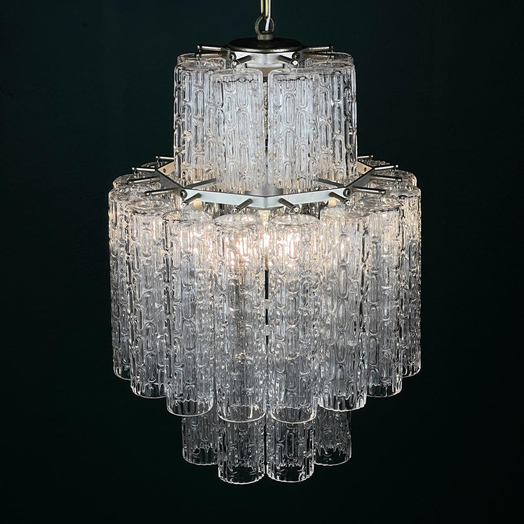 Classic Murano chandelier Tronchi by Venini, Italy 1960s
