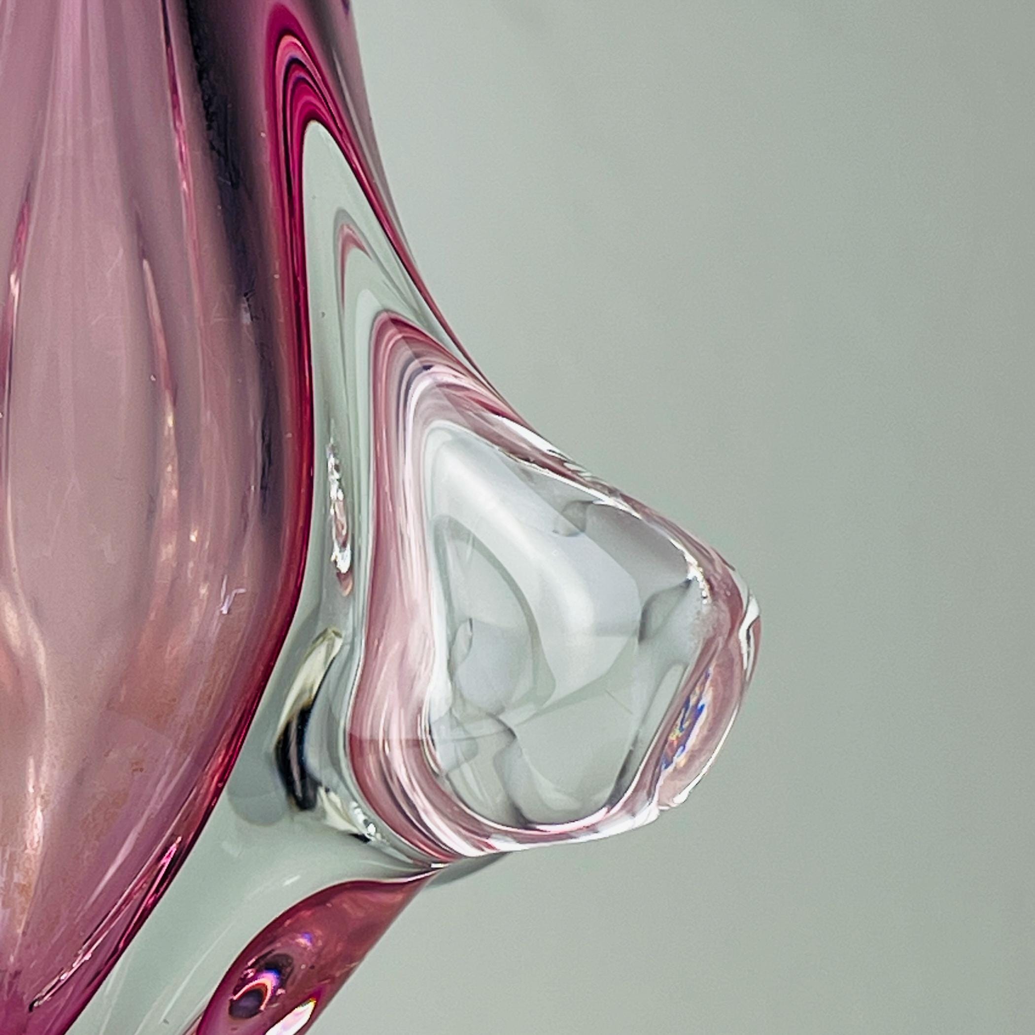 Vintage Murano vase Chambord by Fratelli Toso, Italy 1960s