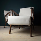 Mid-century armchair, Yugoslavia 1970s, Set of 2, vintage home furniture