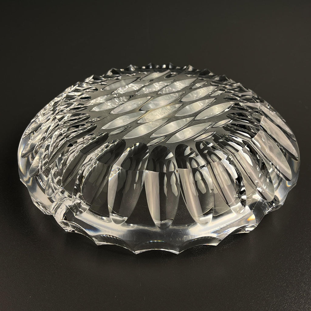 Vintage Bohemian glass ashtray by Bohemia Crystal, Czechoslovakia, 1970s