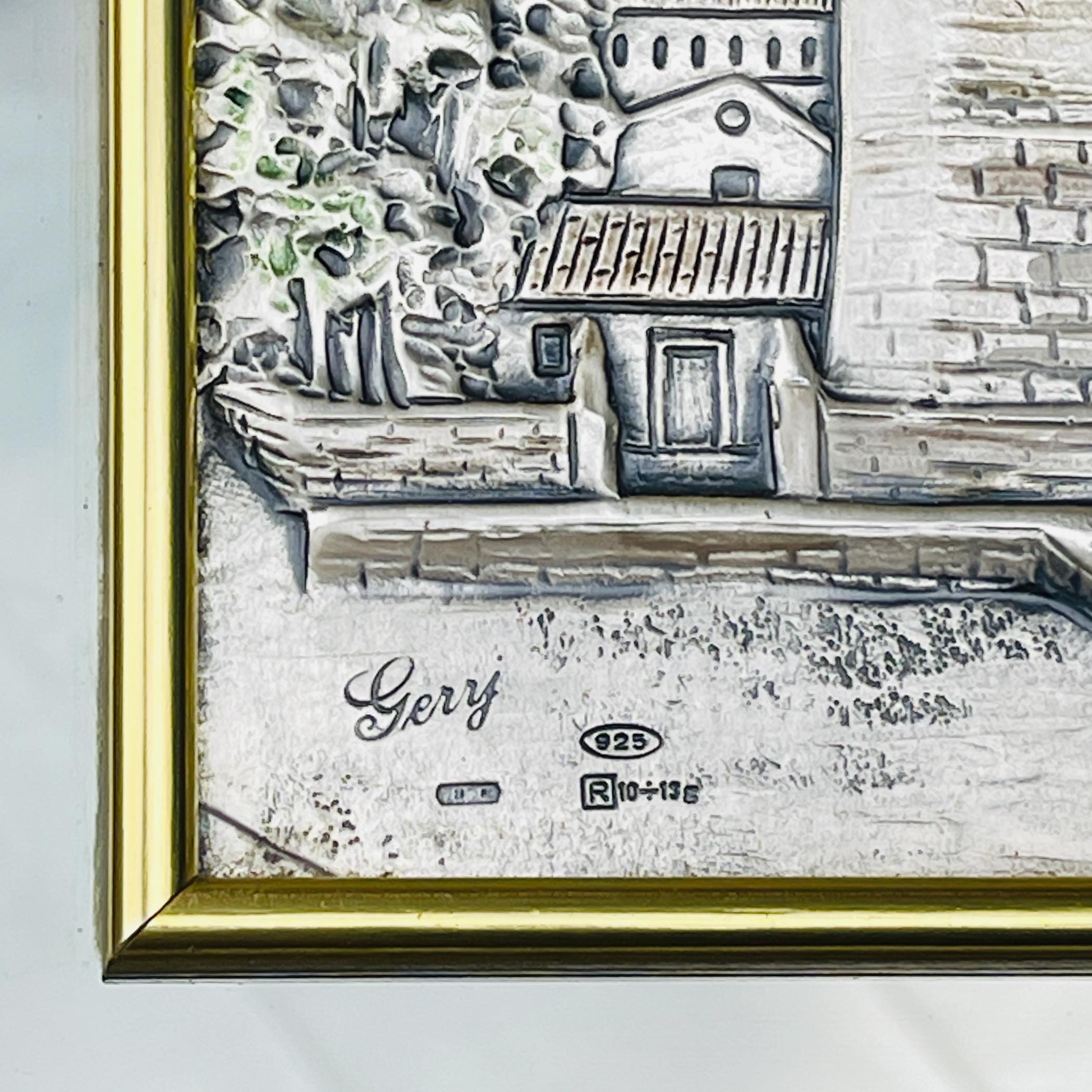 Original Silver and Gold relief picture collection AG3, Italy, 2000s, Vintage home decor