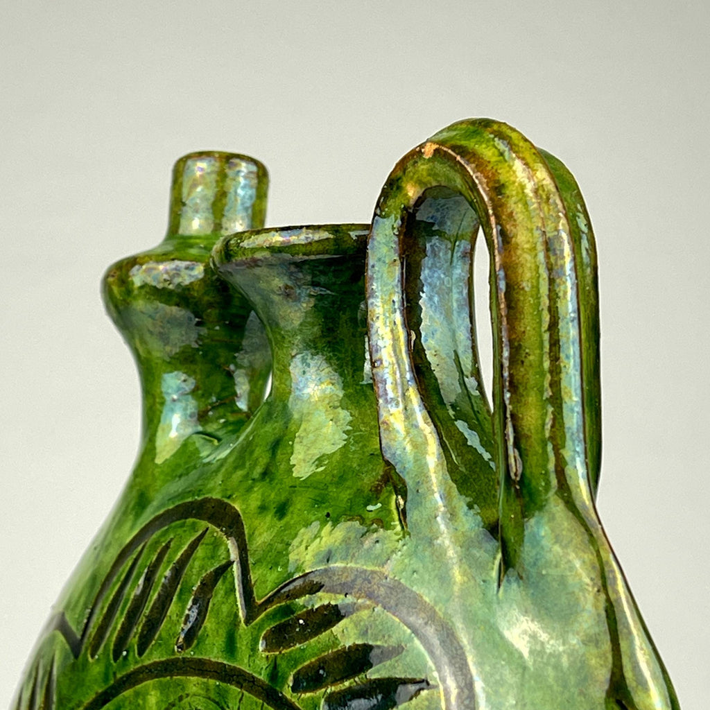 Vintage ceramic bottle by Velimir Dordevic, Serbia, 1970s