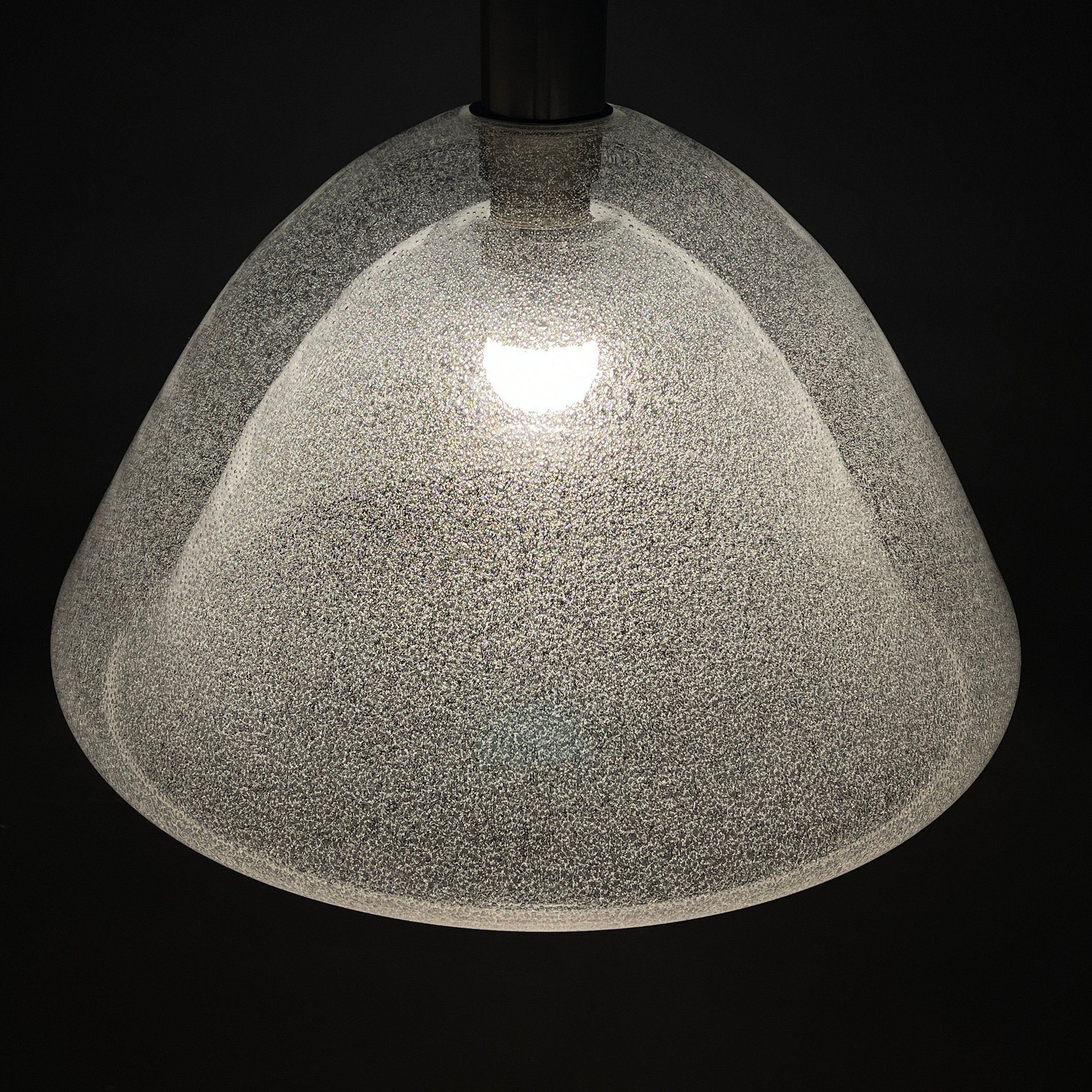 Carlo Nason Murano Glass Pendant Lamp - Mazzega Italian Lighting 1960s