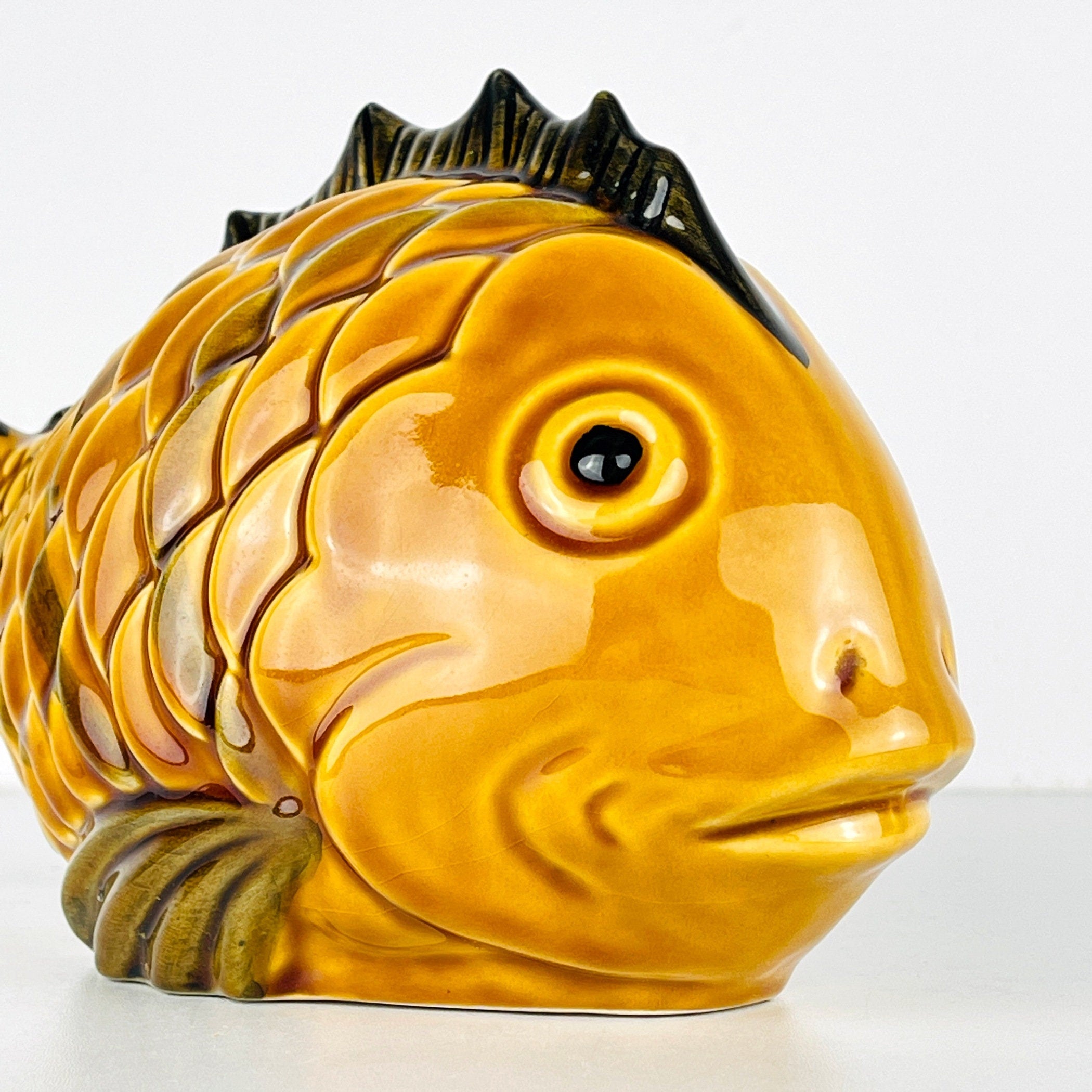 Vintage ceramic figure Fish Portugal 1970s