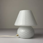 Original vintage swirl murano glass table lamp Mushroom, Italy 1970s