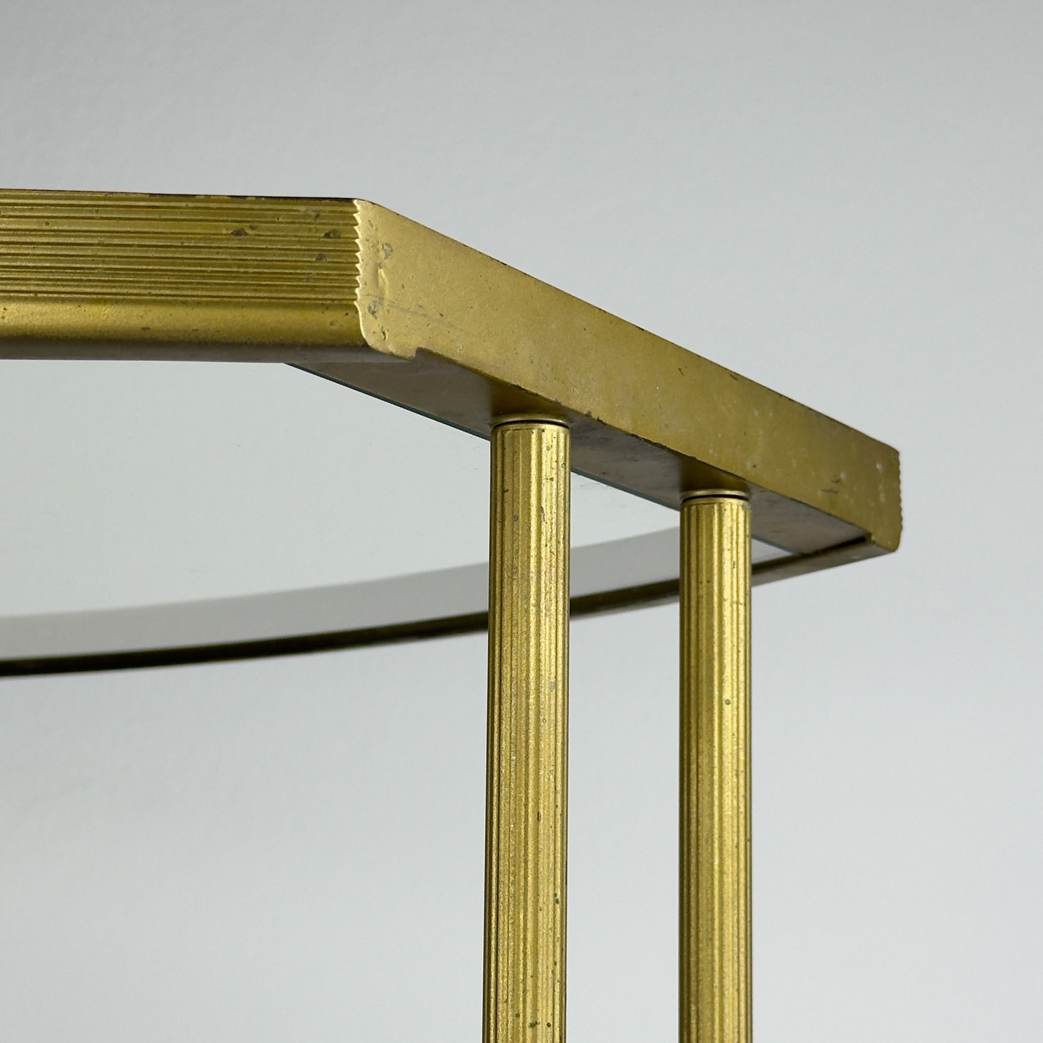 Vintage metal bar cart, Italy 1950s