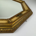 Vintage Large Wooden Wall Mirror, Italy 1930s