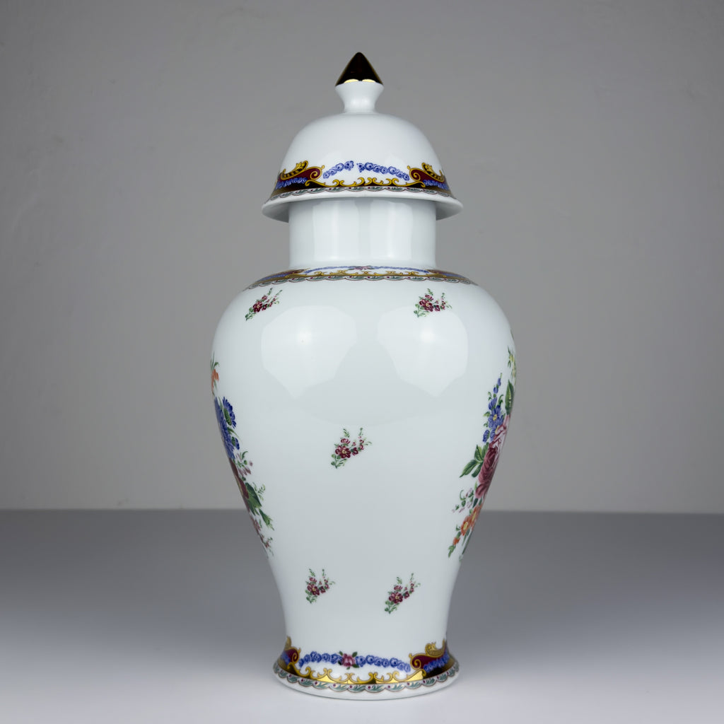 Vintage porcelain ginger jar by Limoges, France, 1970s