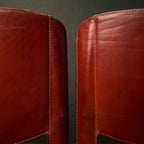 Mid-century Sistina Saddle dining chairs by Tito Agnoli for Matteo Grassi, Italy 1980s, Set of 4
