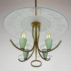 Vintage chandelier by Pietro Chiesa for Fontana Arte, Italy 1930s