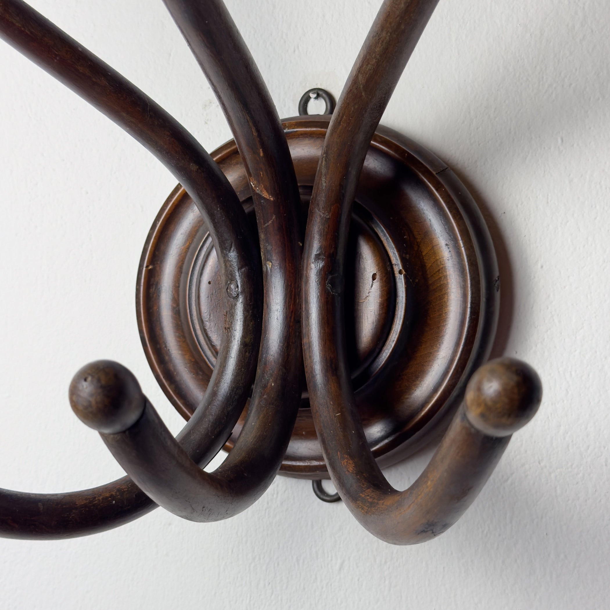 Antique Bentwood Wall Coat Rack by Thonet, Austria, 1920s