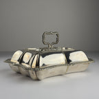 Antique Silver Plated Sheffield Serving Dish And Cover, England, early 20th century