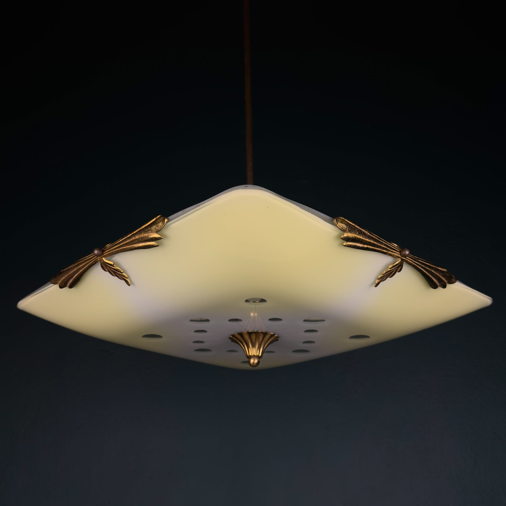 Art Deco Vintage Chandelier, Italy 1930s