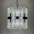 Vintage large crystal chandelier by Kaiser Leuchten, Germany 1960s