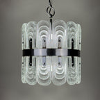 Vintage large crystal chandelier by Kaiser Leuchten, Germany 1960s