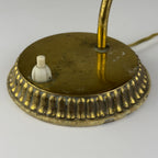 Small vintage metal table lamp Tulip, Italy 1950s