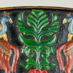 Vintage wooden wall mirror, India mid-20th century