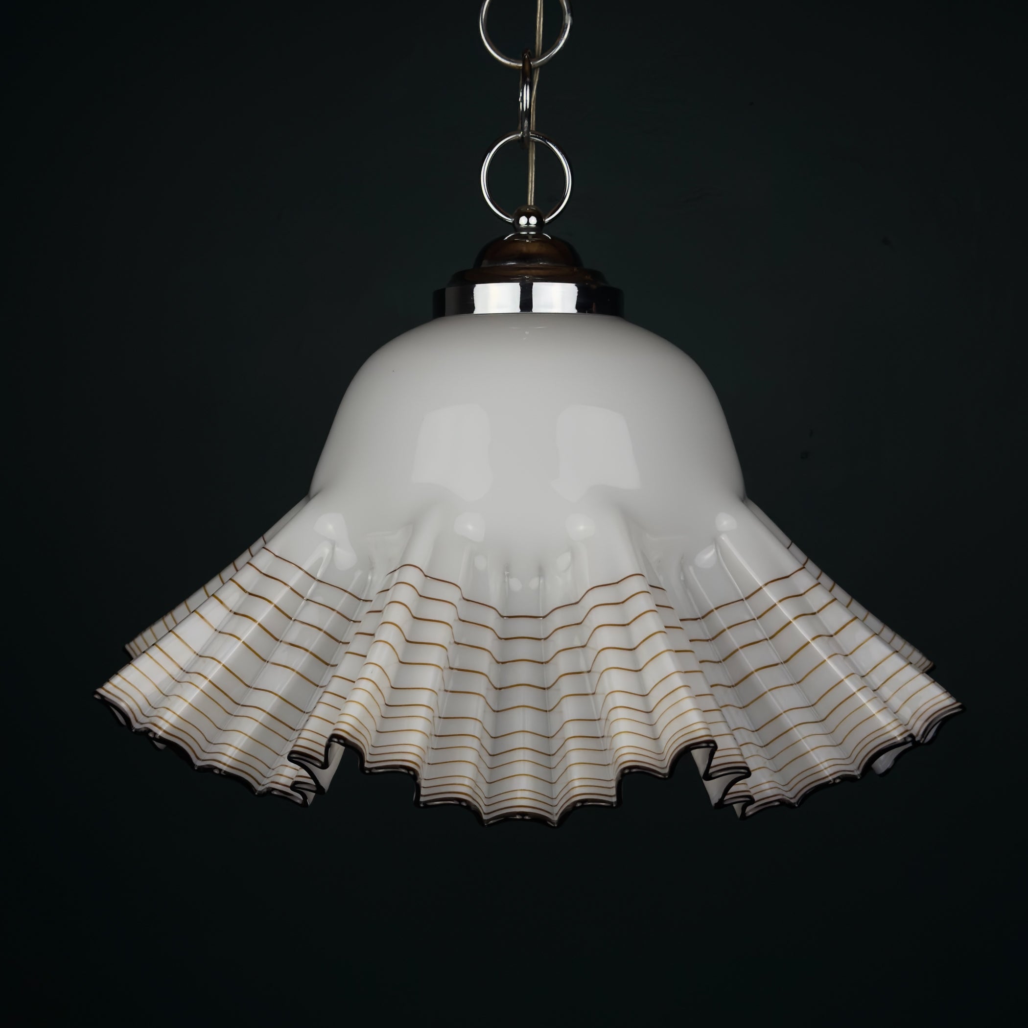 Vintage Murano pendant lamp by Vetreria De Majo, Italy 1970s