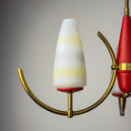 Mid-Century Stilnovo chandelier, Italy 1940-50s