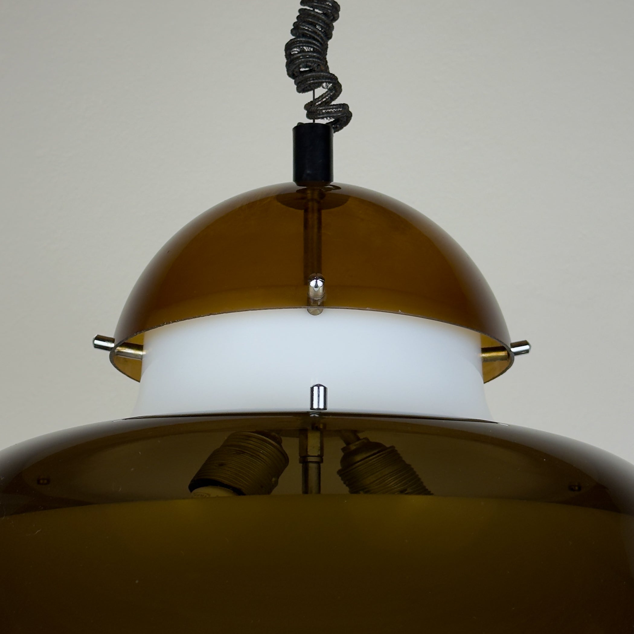 Vintage pendant lamp by Sijaj Hrastnik, style KD14 Sergio Asti for Kartell, Yugoslavia 1960s