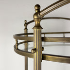 Vintage brass bar cart, France 1950s