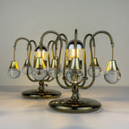 Vintage murano table lamps, Set of 2, Italy 1960s
