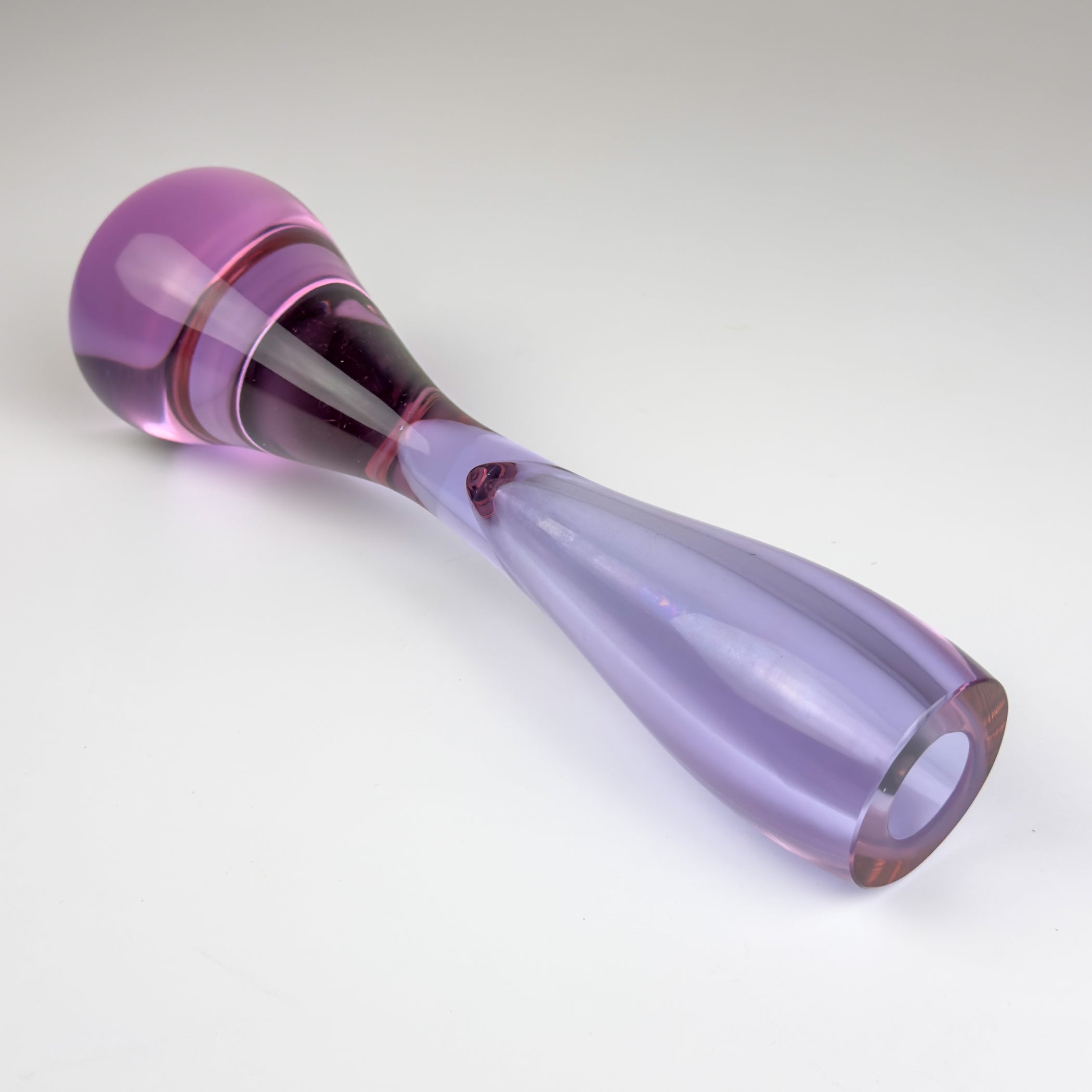 Vintage pink murano vase, Italy, 1970s