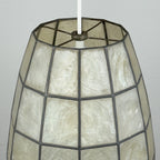 Vintage Capiz Shell Pendant Lamp, Italy 1960s