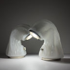 Table Lamp Osso by Carlo Nason for Mazzega, Italy 1970s, Set of 2