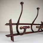 Antique Wooden Coat Rack, Italy 1930s