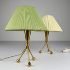 Vintage metal table lamp, Italy 1950s, Set of 2