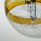 Murano glass pendant lamp  Italy 1970s Space age Mid-century modern italian lighting