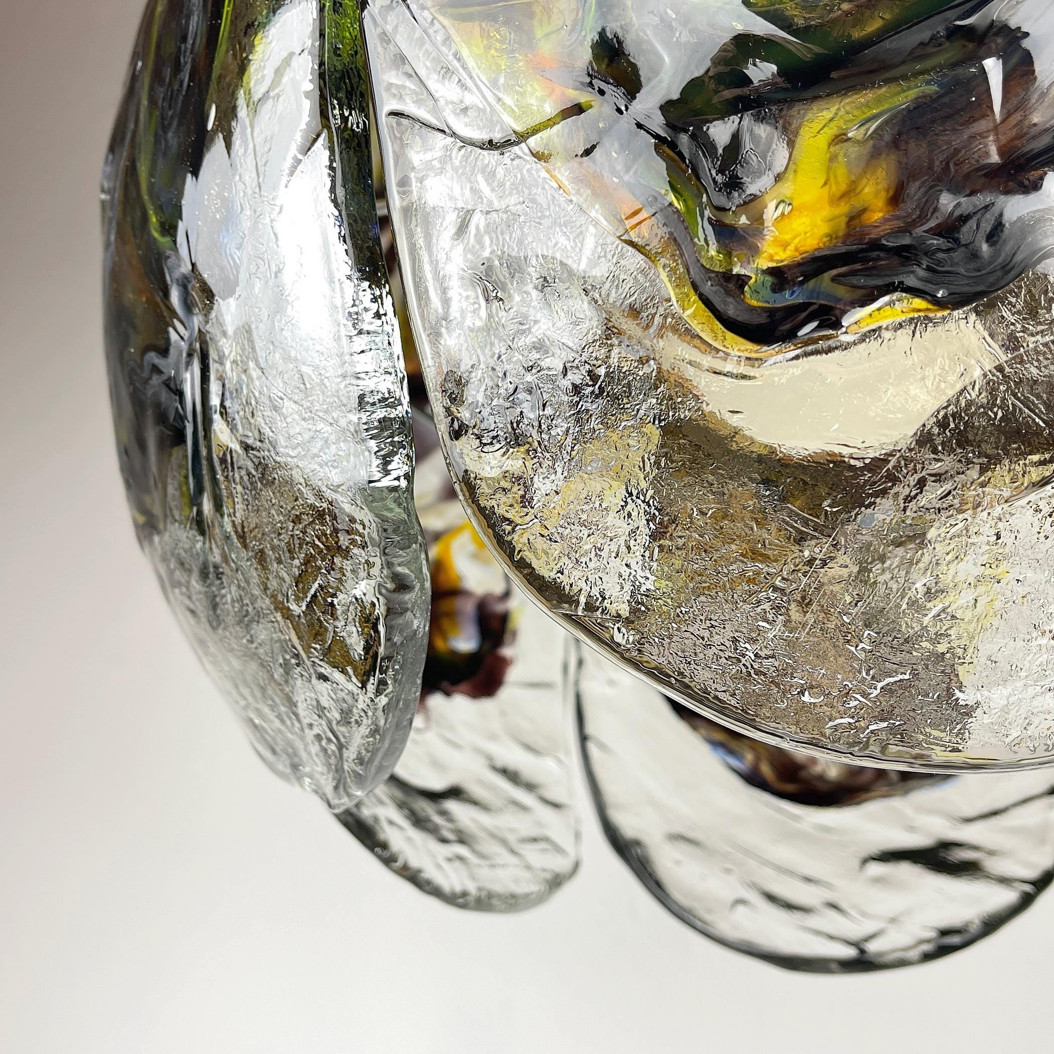 Vintage Murano Glass Chandelier by AVMazzega, Italy 1970s