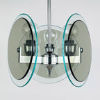 Vintage Fontana Arte Art Glass Chandelier - Italian MCM Design