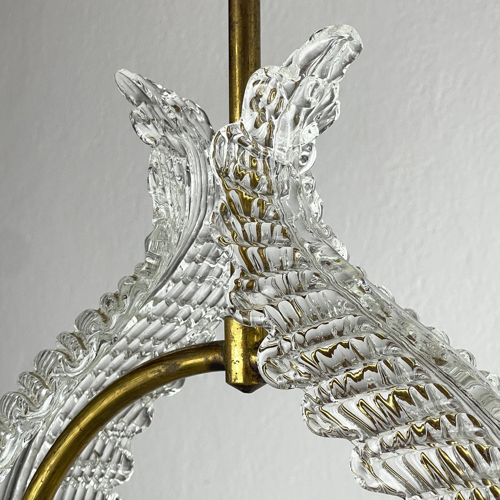 Murano chandelier by Ercole Barovier Barovier & Toso, Italy 1930s