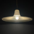 Mid-century large murano pendant lamp Italy 1970s Space age Retro lighting