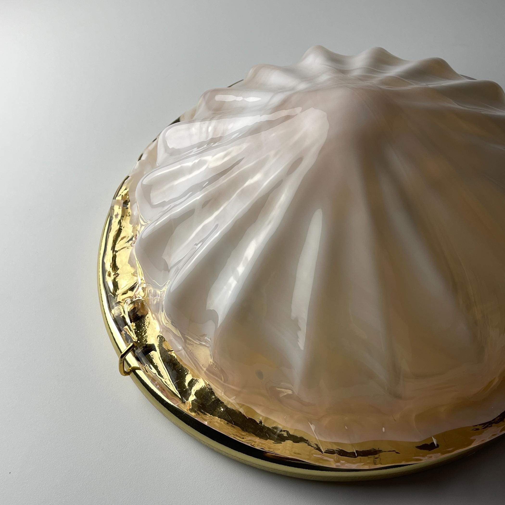 Vintage murano ceiling lamp by "La Murrina", Italy 1980s MCM unique Italian lighting