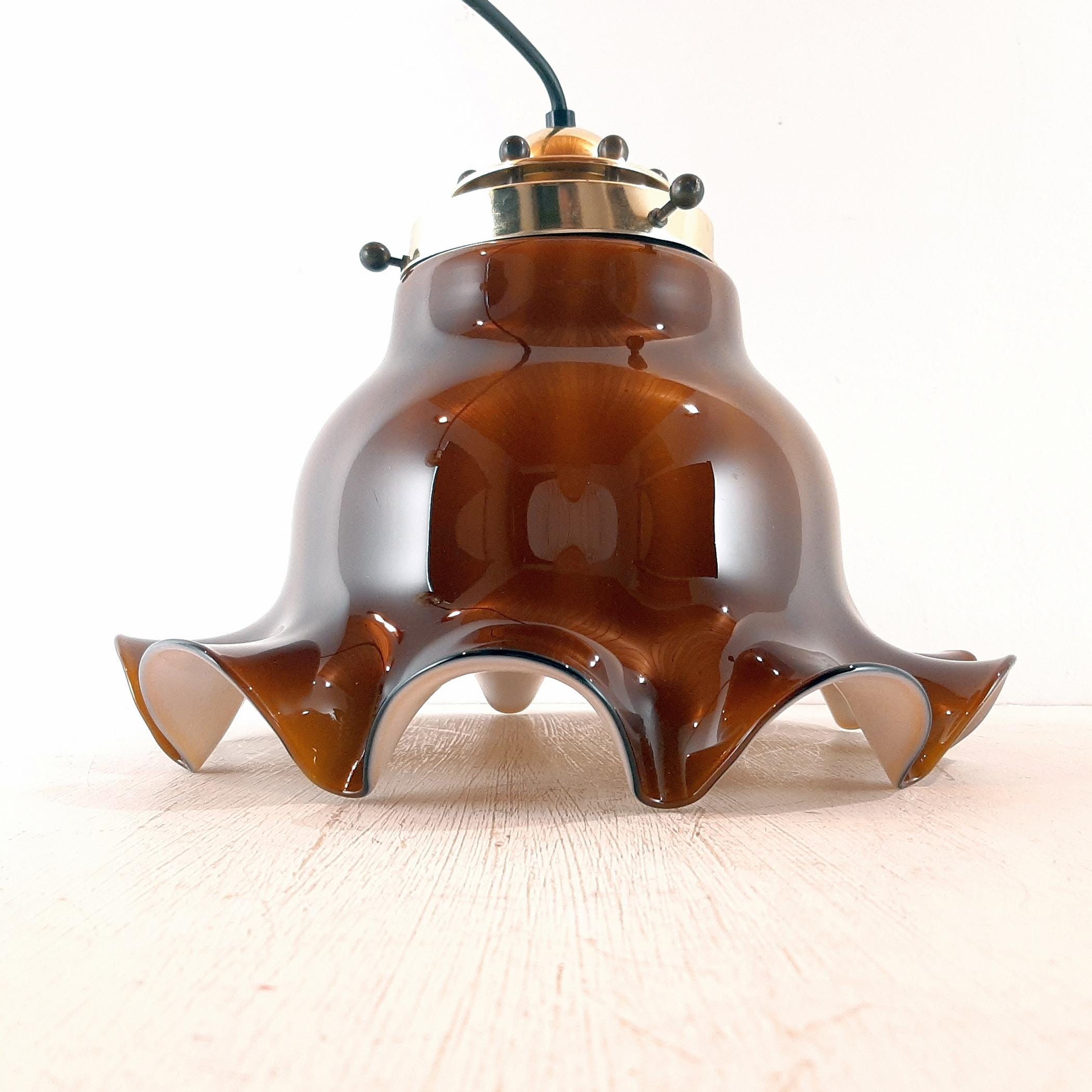 Vintage Pendant Lamp Petticoat by Peill & Putzler, Germany, 1970s
